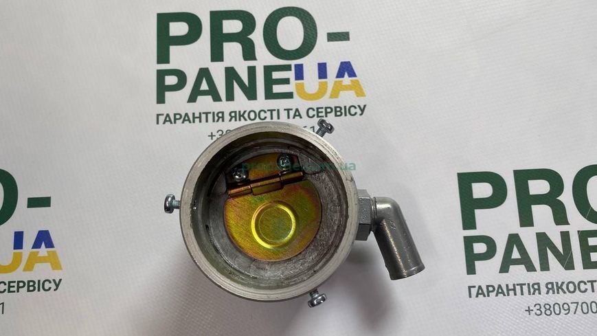 Смеситель газа антихлоп ВАЗ, Ланос, Сенс, инжектор Д60-62 угловой штуцер ГБО2 0442 фото