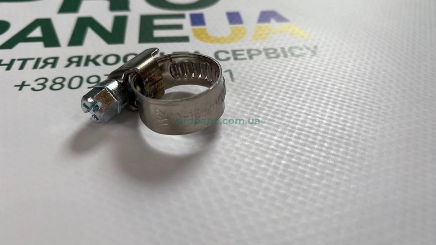 Хомут червячный APRO нержавеющий W2 10-16 мм упаковка 50шт 100433 фото