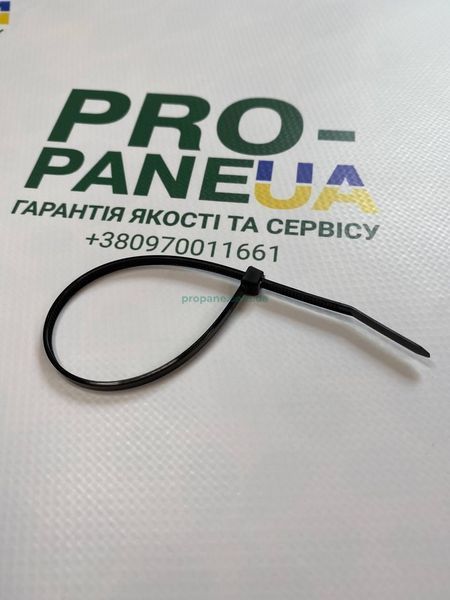 Стяжка кабельная 4 х 200 черная APRO упаковка 100шт 0431 фото