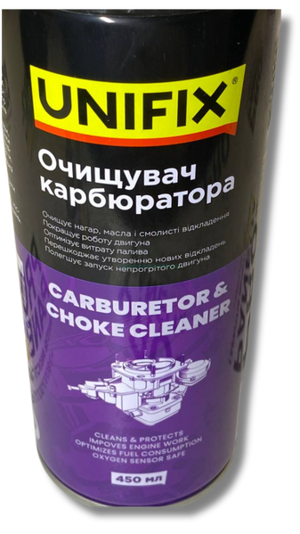 Очищувач карбюратора 450мл UNIFIX 0520 фото