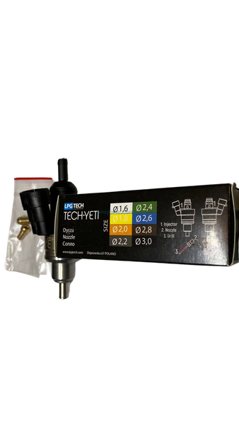 Газові форсунки LPGTECH Yeti 1цил. швидкісні (тип Barracuda, Concord, MRC ) 0457 фото